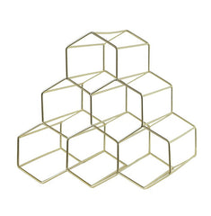 Creative Geometric Wine Rack Metal Simple Household Grape Wine Rack Restaurant Living Room Bar Wine Cabinet Wine Display
