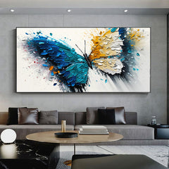 Large Abstract Handmade Canvas Art Modern Acrylic Oil Painting Vibrant Animal Butterfly Wall Home Decor For Living Room